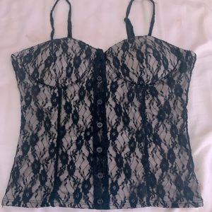 large corset looking shirt